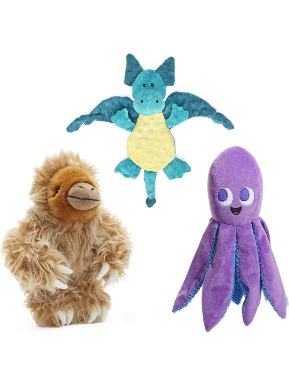 Interactive Plush Dog Toy Bundle - Best of BarkBox, Fun & Engaging for Dogs